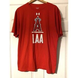 Under Armour Los Angeles Angels Lock-Up Charged T-shirt MLB Baseball size XL